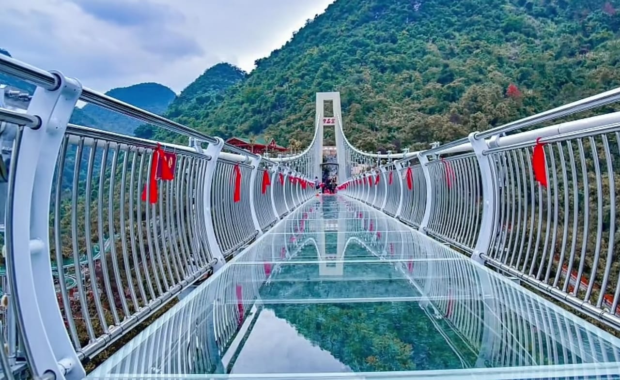 glass skywalk