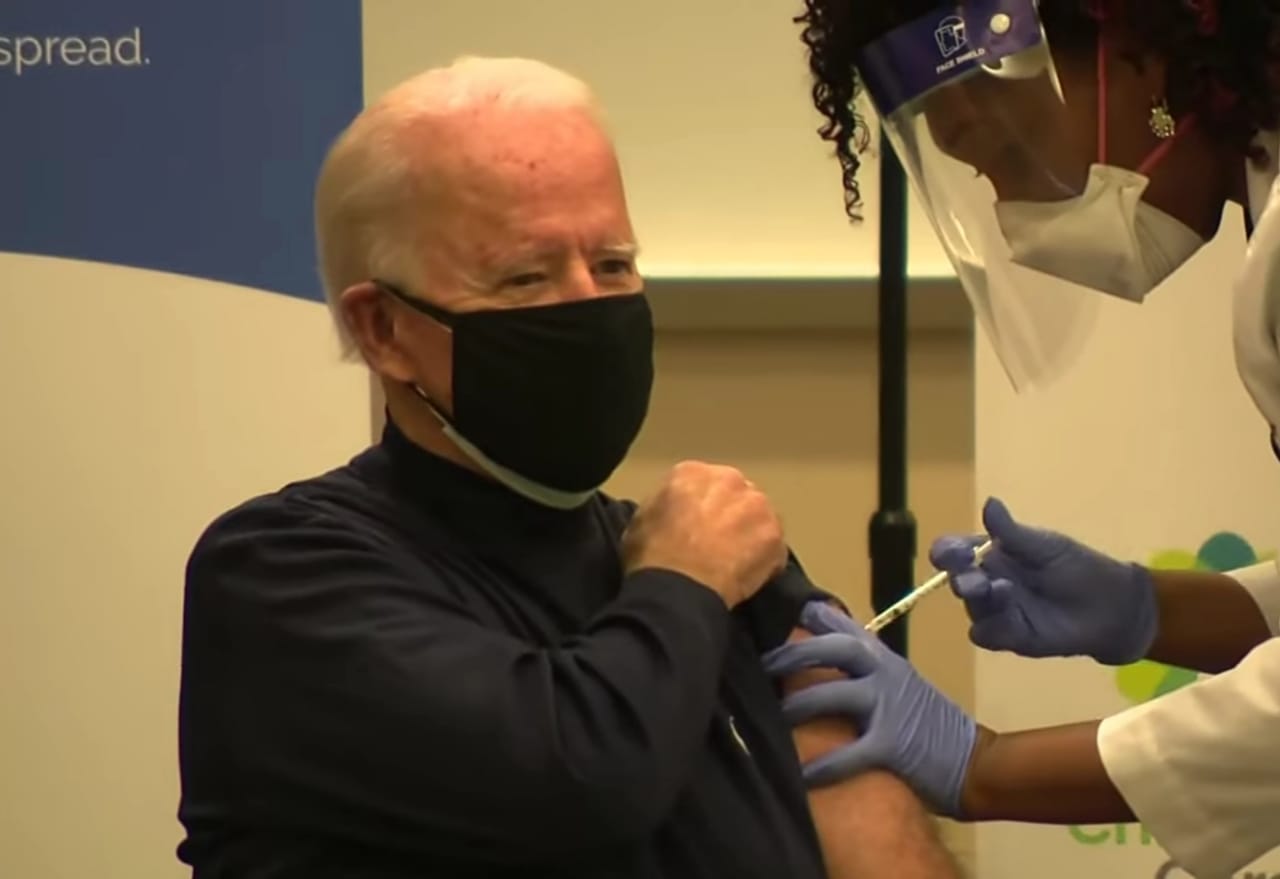 jo biden taking vaccine