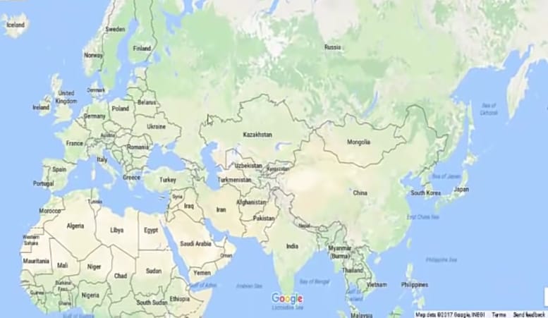 world map