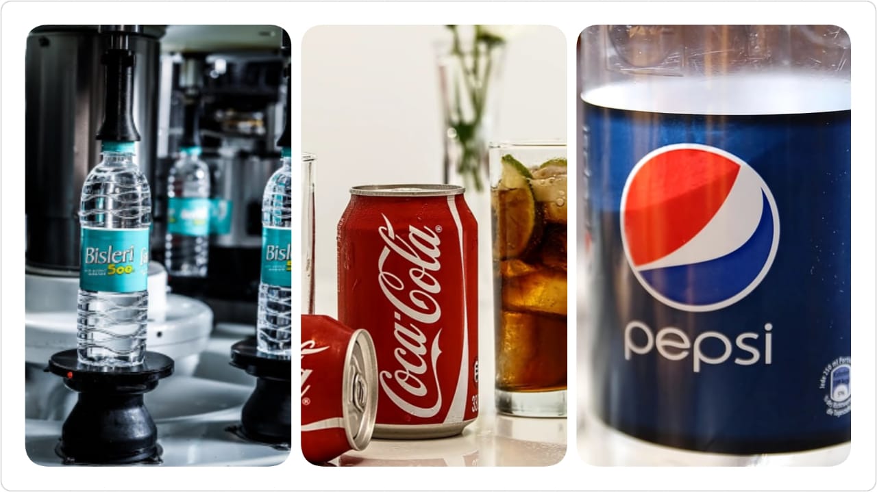 Bisleri Coca Cola Pepsi