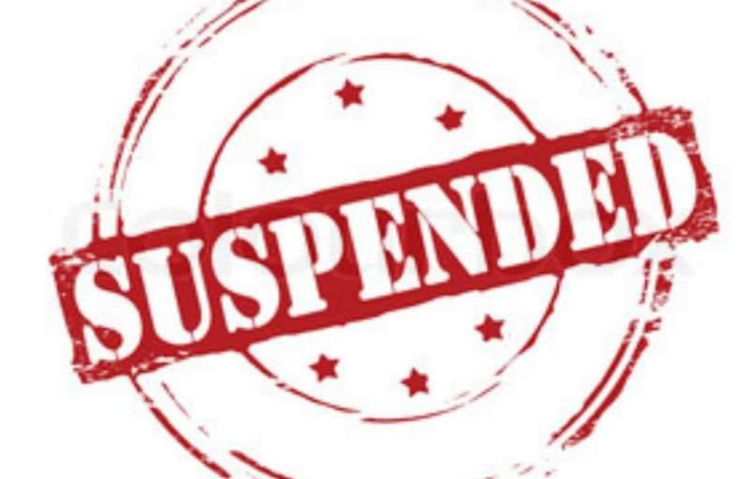 suspended